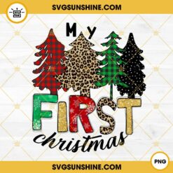 My First Christmas PNG Designs File Digital Download