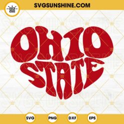 Ohio State Heart SVG PNG DXF EPS Files