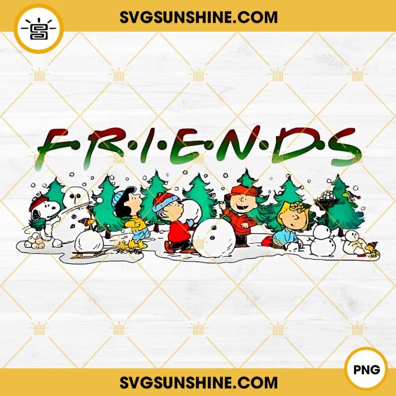 Peanuts Friends Christmas Png, Snoopy Christmas Png