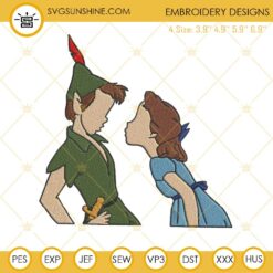 Peter Pan And Wendy Embroidery Design File