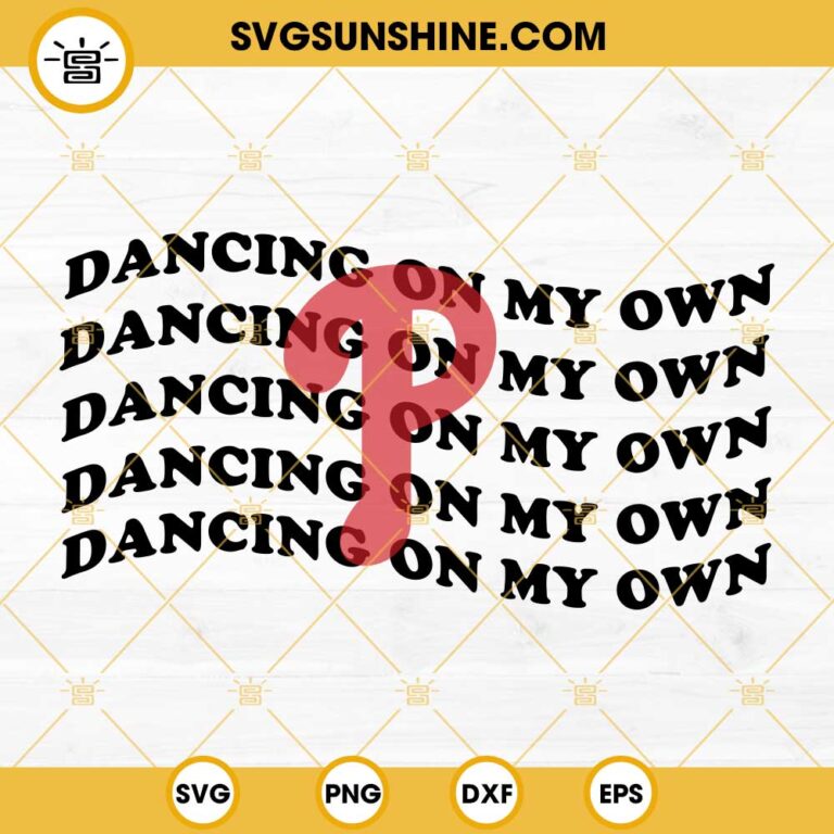 Phillies Dancing On My Own SVG, Phillies P SVG, Philadelphia Phillies SVG