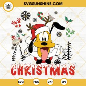 Pluto Christmas SVG, Disney Pluto Christmas SVG, Christmas Pluto ...