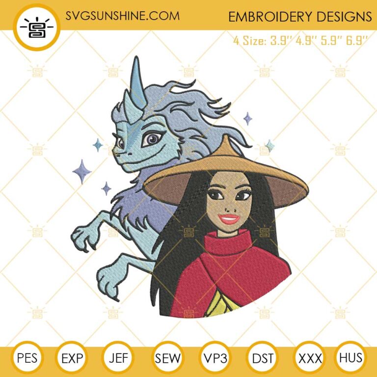 Raya And Sisu Embroidery Designs, Raya And The Last Dragon Machine ...