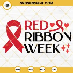 Red Ribbon Week SVG PNG DXF EPS Cricut Cut File
