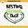 Resting Grinch Face SVG, The Grinch Christmas SVG, Grinch SVG