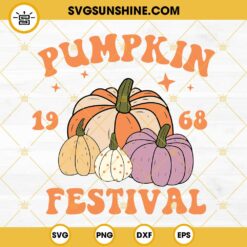 Retro Pumpkin 1968 Festival SVG Digital Download, Pumpkin Fall Thanksgiving SVG