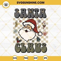 Santa Claus SVG, Vintage Santa Claus SVG, Santa Retro Christmas SVG