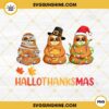 Sloth Hallothanksmas PNG, Sloth Halloween Christmas Thanksgiving PNG