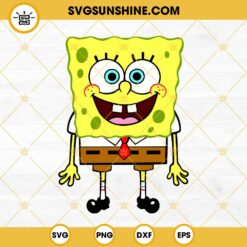 SpongeBob SVG DXF EPS PNG Cricut Silhouette Clipart