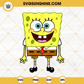 Spongebob Svg Dxf Eps Png Cricut Silhouette Clipart