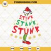 Stink Stank Stunk Christmas Tree SVG, Stink Stank Stunk Grinch Christmas SVG PNG DXF EPS Cut File