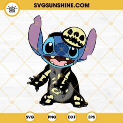 Stitch Skeleton Spiderweb SVG, Disney Halloween SVG PNG DXF EPS Files