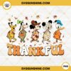Thankful Mickey And Friends Turkey PNG, Happy Thanksgiving PNG, Thankful PNG, Disney Turkey PNG