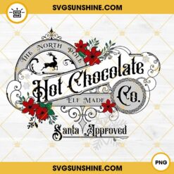 The North Pole Hot Chocolate PNG, Santa Christmas PNG