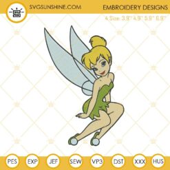 Tinkerbell Embroidery Design File, Tinkerbell Embroidery Pattern