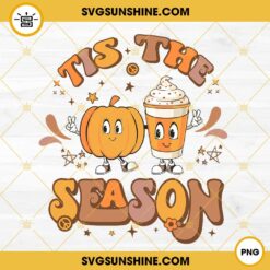 Tis The Season Fall Pumpkin Spice PNG, Fall Shirt Design, Retro Fall PNG, Tis The Season Fall PNG