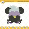 Ursula Mouse Ears Embroidery Design File