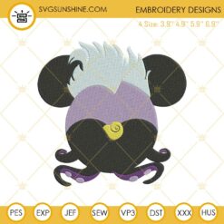 Ursula Mouse Ears Embroidery Design File