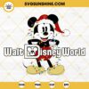 Walt Disney World Mickey Christmas SVG, Mickey Christmas Lights PNG, Christmas Mickey Santa Hat SVG