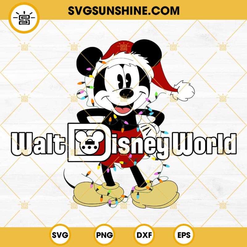 Mickey Christmas SVG, Disney Christmas SVG, Christmas Mickey Mouse