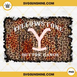 Yellowstone Dutton Ranch Leopard Vintage Design PNG, Yellowstone PNG Digital Download