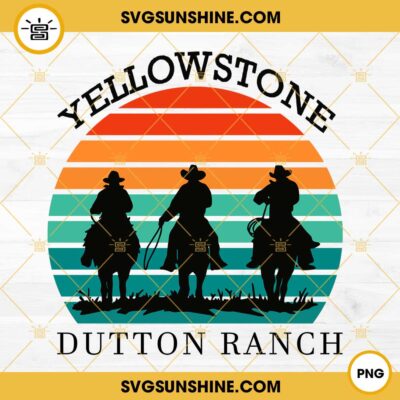 Yellowstone Dutton Ranch Vintage Design PNG, Yellowstone PNG Digital ...