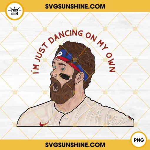 Bryce Harper PNG, I’m Just Dancing On My Own PNG, Harper Phillies PNG