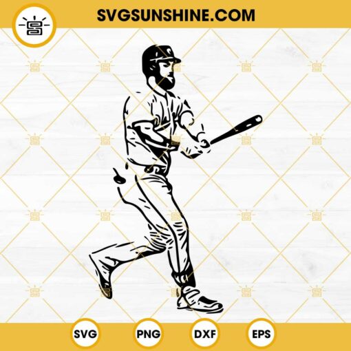 Bryce Harper SVG, Baseball SVG, Philadelphia Phillies SVG PNG DXF EPS Cut Files