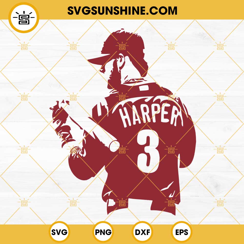 Atta Boy Harper Phillies SVG, Bryce Harper SVG, Phillies Baseball Logo SVG,  Harper Phillies Baseball SVG PNG DXF EPS Files