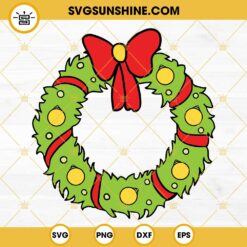 Christmas Wreath SVG, Grinch Wreath SVG, Merry Christmas SVG