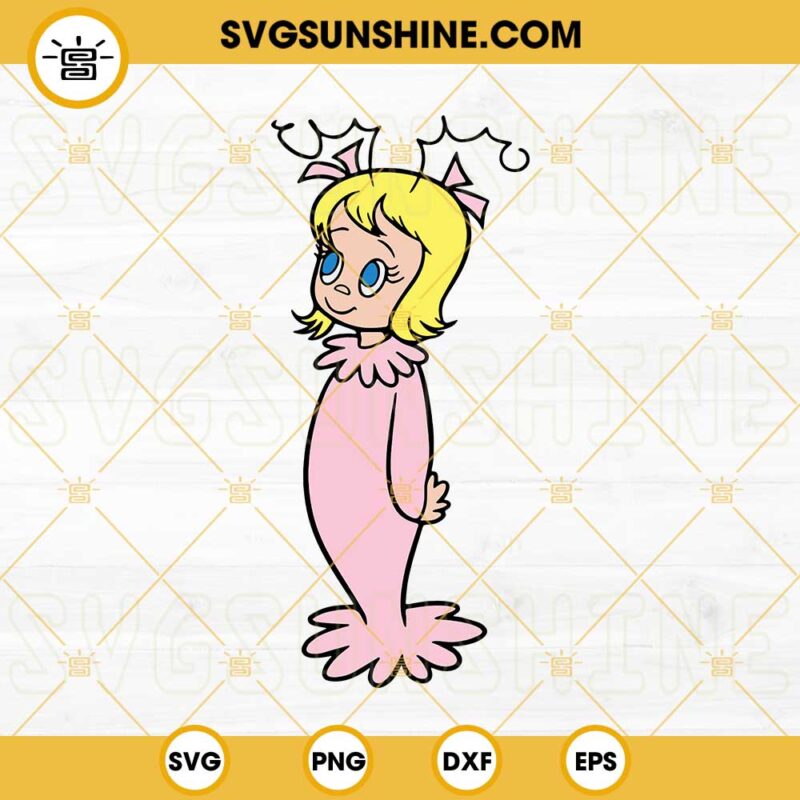 Cindy Lou Who SVG DXF EPS PNG Silhouette Clipart