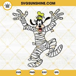 Goofy Mummy Halloween SVG PNG DXF EPS Cricut Silhouette Vector Clipart