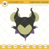 Maleficent Mouse Ears Embroidery Design File