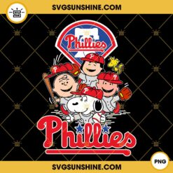 Peanuts Snoopy Philadelphia Phillies PNG, Peanuts Phillies Baseball Christmas PNG Design File