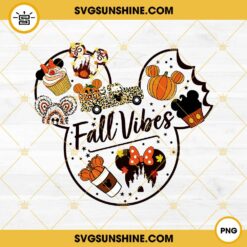 Disney Mickey Mouse Ears Fall Vibes PNG, Cute Fall PNG, Retro Fall PNG, Halloween PNG, Thanksgiving PNG