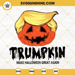 Trumpkin Make Halloween Great Again SVG DXF EPS PNG Cricut Silhouette Clipart