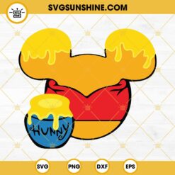 Winnie The Pooh Mouse Ears SVG PNG DXF EPS Digital Download