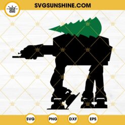 AT-AT Walker Christmas Tree SVG, Star Wars Christmas SVG PNG DXF EPS Cut Files