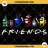 Among Us Friends Christmas PNG File Digital Download