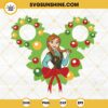 Anna Frozen Mickey Head Christmas SVG, Disney Princess Christmas SVG PNG DXF EPS Cut Files
