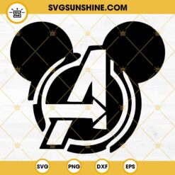 Avengers Mickey Head SVG PNG DXF EPS Cut Files