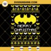 Batman Merry Christmas SVG, Batman Ugly Christmas Design SVG, Batman Christmas SVG