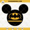 Batman Mouse Head SVG PNG DXF EPS Cut Files