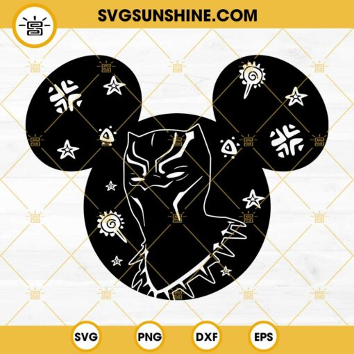 Black Panther Mouse head SVG, Black Panther SVG, Superheroes SVG Cut File