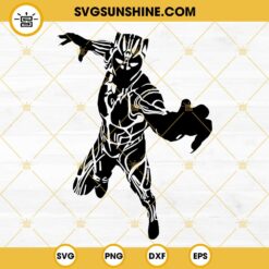 Black Panther SVG Cricut Silhouette, Black Panther Clipart SVG Cut File