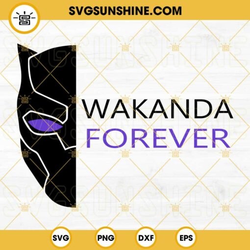 Black Panther 2 Wakanda Forever SVG PNG DXF EPS Cut Files