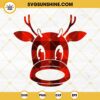 Buffalo Plaid Rudolph SVG, Christmas Reindeer SVG, Red Reindeer SVG, Christmas SVG