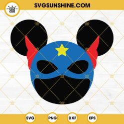 Captain America Mouse Ears SVG PNG DXF EPS Cut Files