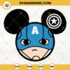 Captain America SVG, Captain America Mickey Head SVG, Super Hero Mickey Ears SVG