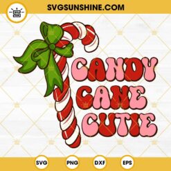 Christmas Candy Cane Cutie SVG PNG DXF EPS Cricut Silhouette